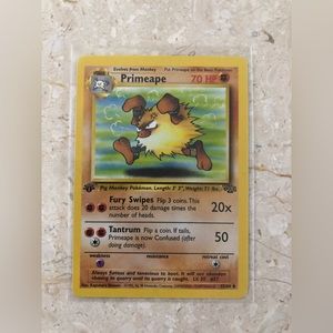 1990’s rare vintage 1st edition primeape Pokémon card 43/64